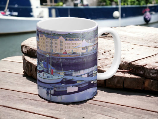Reflections on Whitehaven Harbour Mug