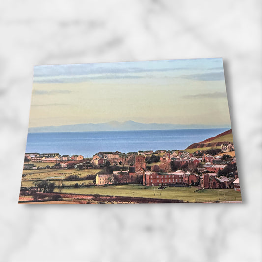 A4 Print of St Bees View over Isle of Man (Unframed)