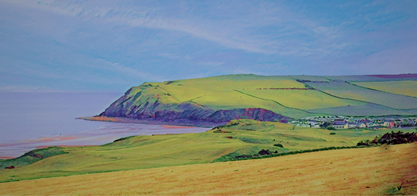 Towards Tomlin and St Bees Head Greeting Card