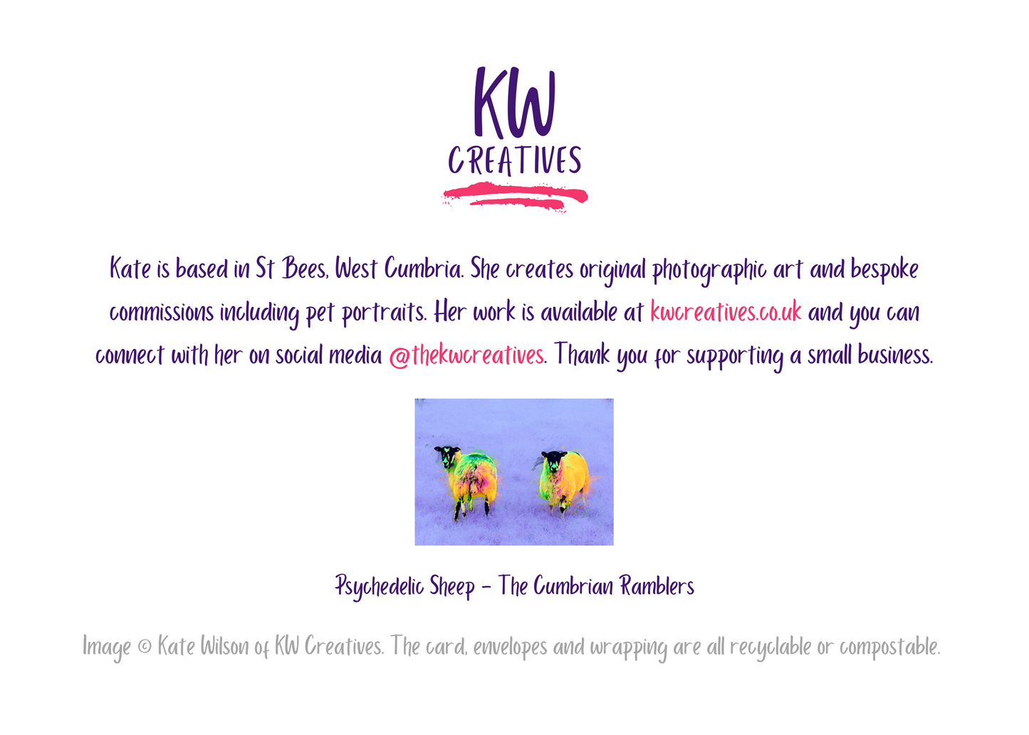 Flo and Flossy - Sheep Greeting Card