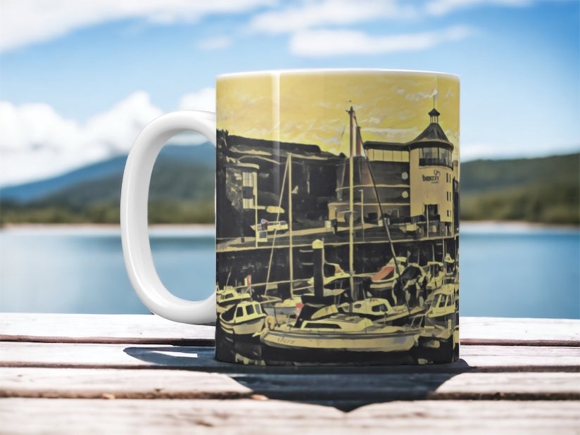 Golden Hour over Whitehaven Harbour Mug
