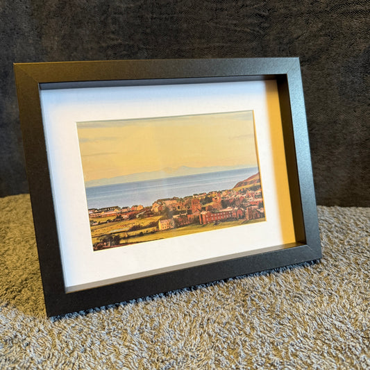 Framed Print of St Bees View over Isle of Man