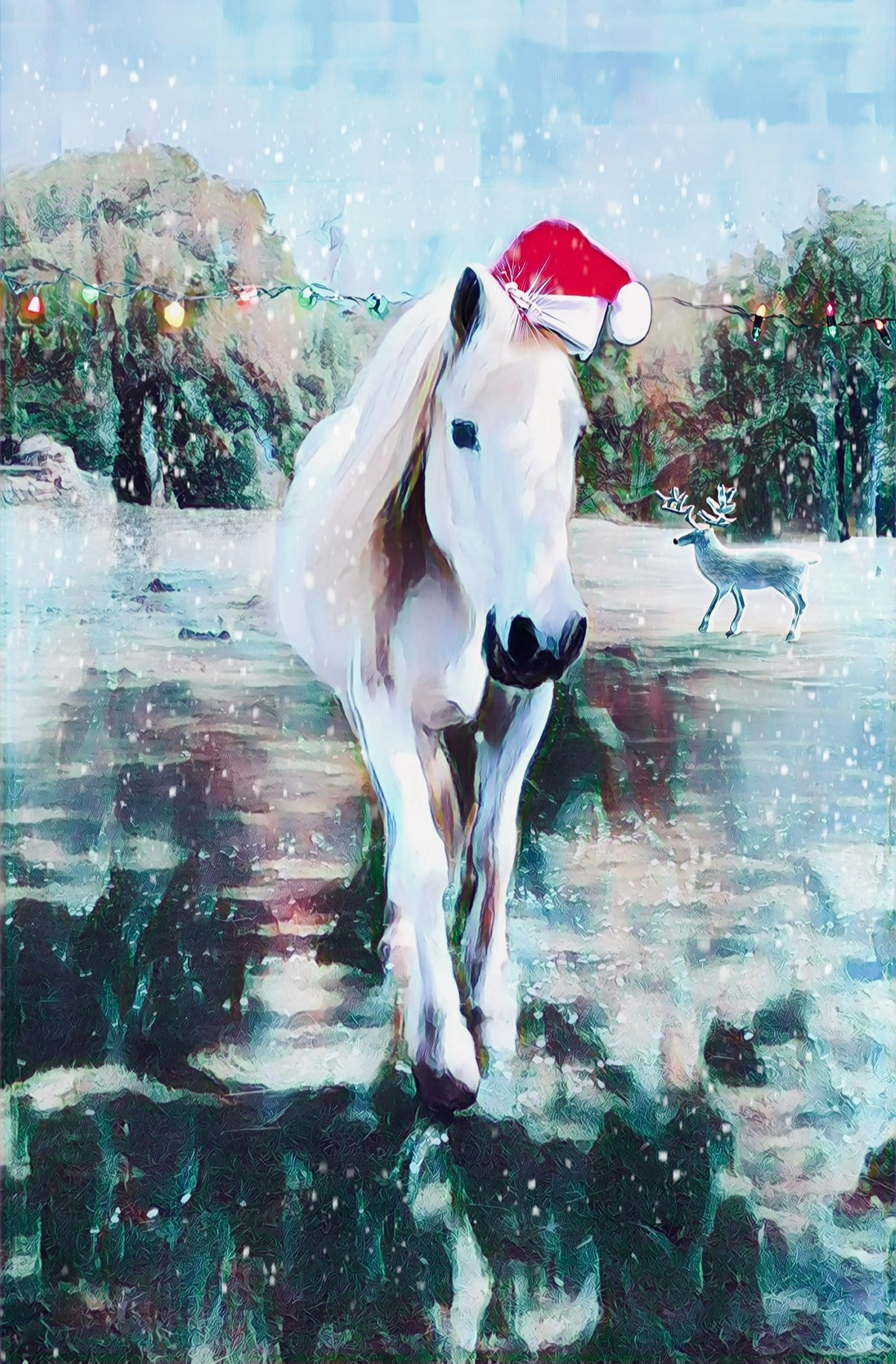 Shadow the Wonder Horse Christmas Card