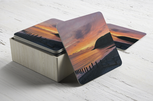 Golden Hour St Bees Coaster