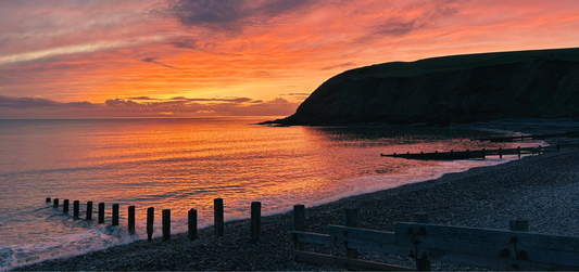 St Bees Golden Hour Greeting Card