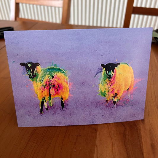 Flo and Flossy - Sheep Greeting Card