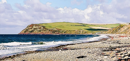 St Bees Golden Hour Greeting Card