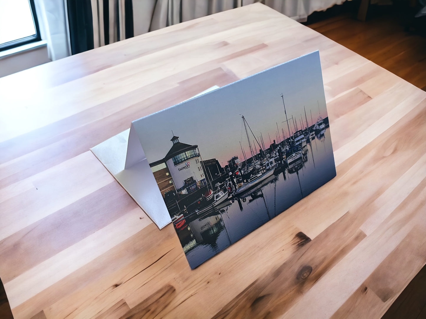Sunrise Over Whitehaven Harbour Greeting Card