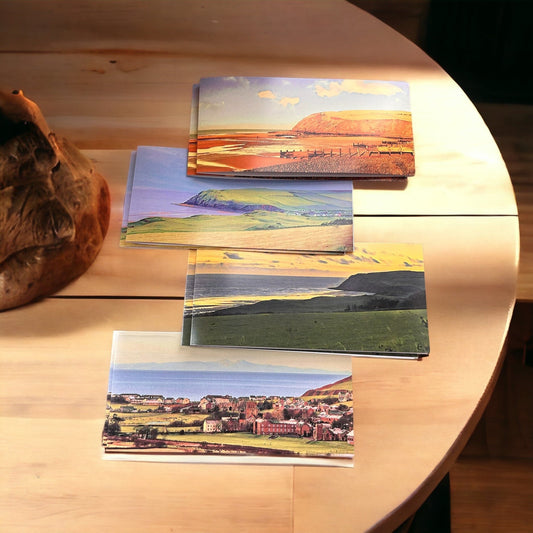 Sunset over St Bees Greeting Card