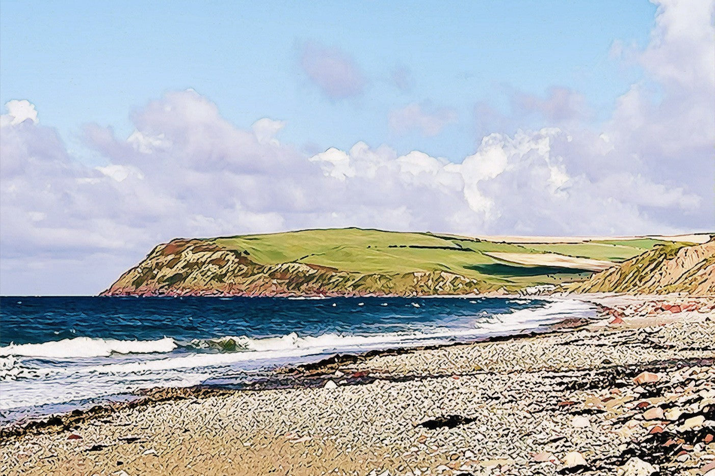 St Bees Seashore Print