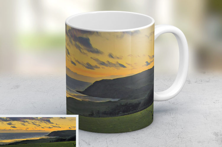 Sunset over St Bees Mug