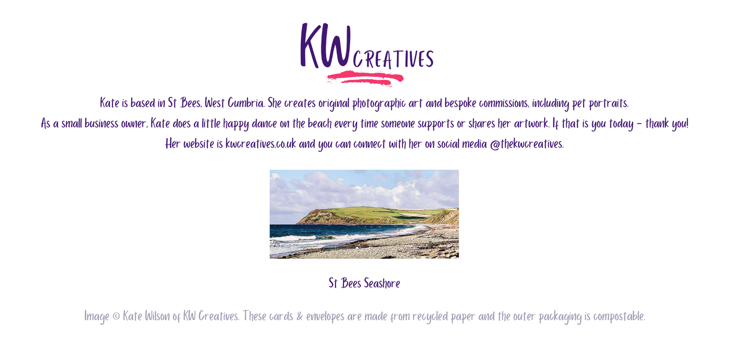 St Bees Golden Hour Greeting Card