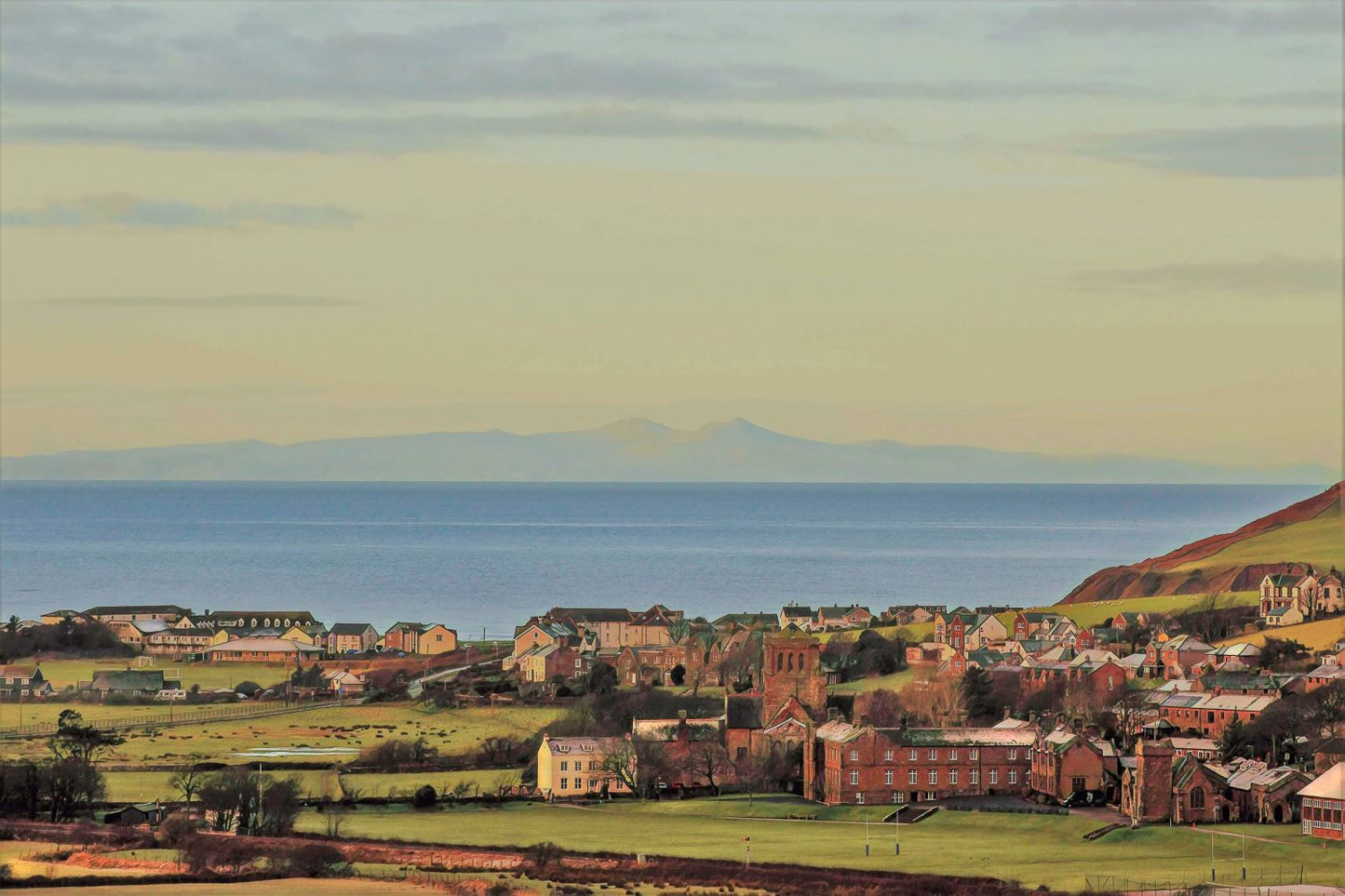 A4 Print of St Bees View over Isle of Man (Unframed)