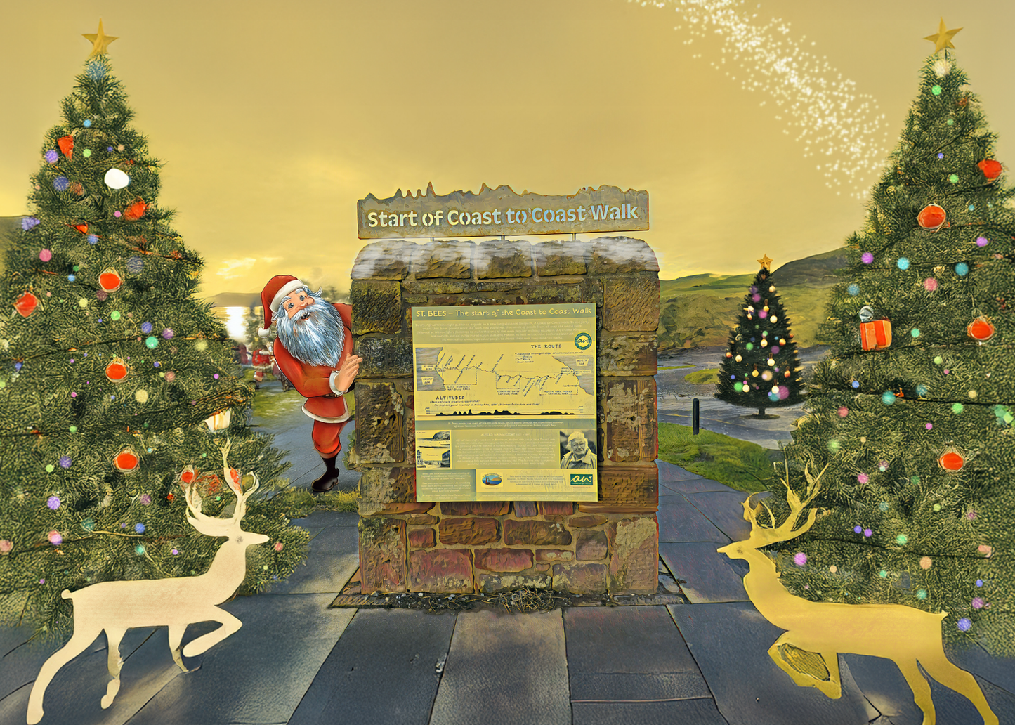 Coast to coast Christmas Cheer Christmas Card