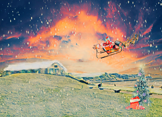 Santa in St Bees - Pit Stop by the Bakehouse