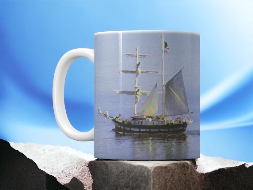 Tall Ship La Malouine Mug