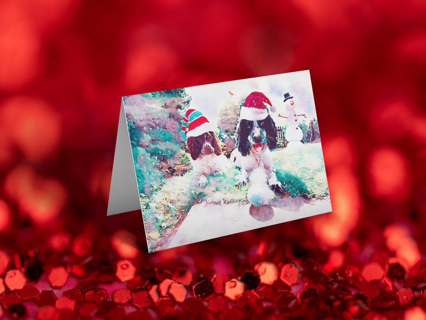Snowball Mischief Christmas Card