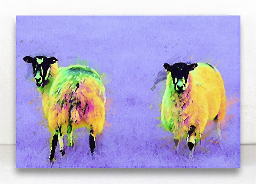 The Cumbrian Ramblers - Psychedelic Sheep Canvas
