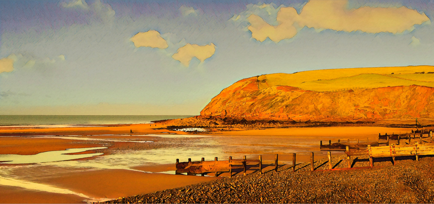 Sunlight over St Bees Greeting Card