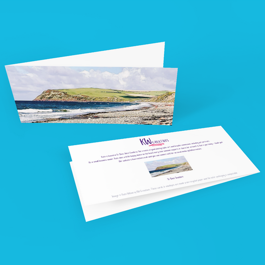 St Bees Golden Hour Greeting Card