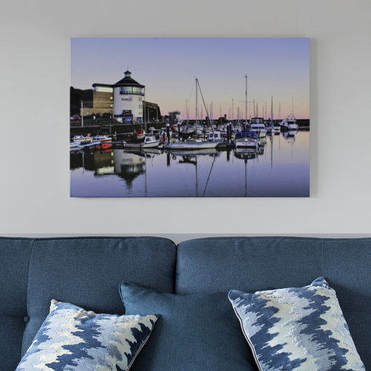 Sunrise over Whitehaven Harbour Canvas