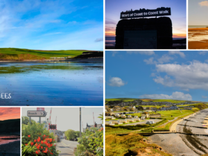 St Bees Photo Collage Greeting Card
