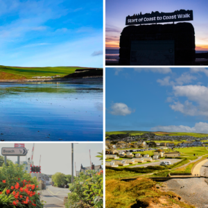 St Bees Photo Collage Greeting Card