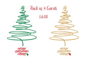 Merry Christmas Marra 4 Christmas Cards Pack
