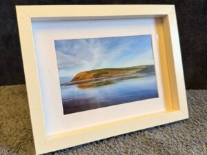 St Bees Reflections Print in A5 Frame