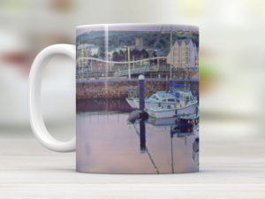 Reflections over Whitehaven Harbour Mug