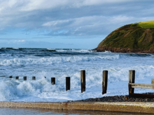 Rolling surf on St Beach